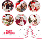 Women Color Matching Casual Christmas Hat